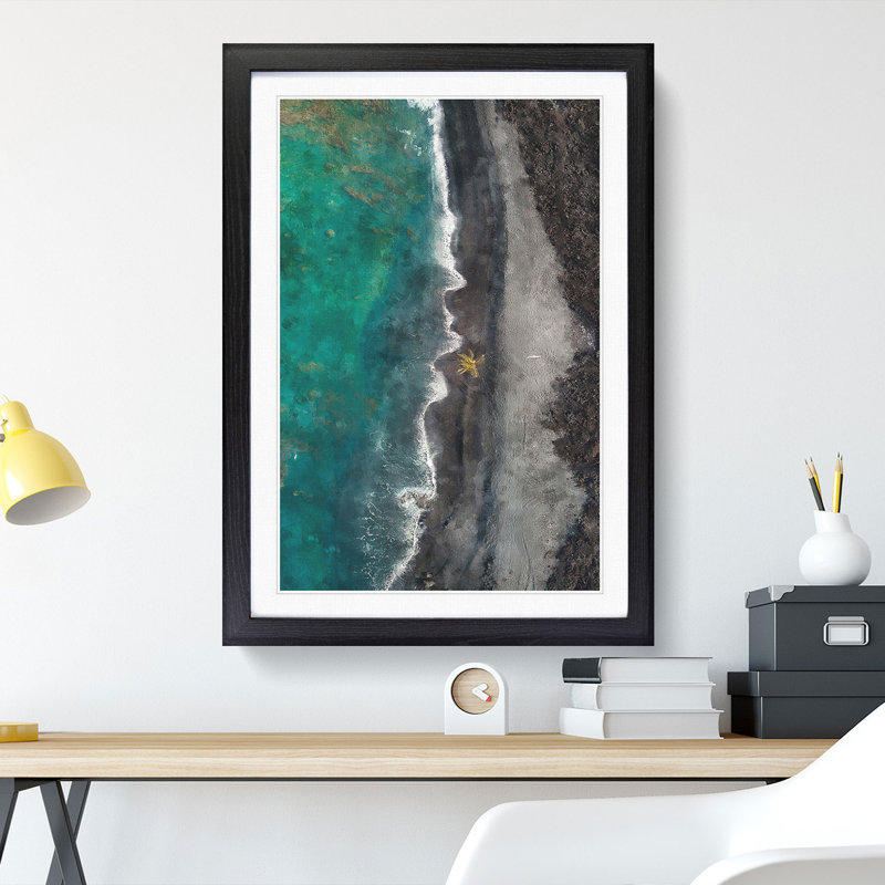 The Wonders of Hawaii - Picture Frame Graphic Art, 36cm H x 27cm W x 2cm D, Black