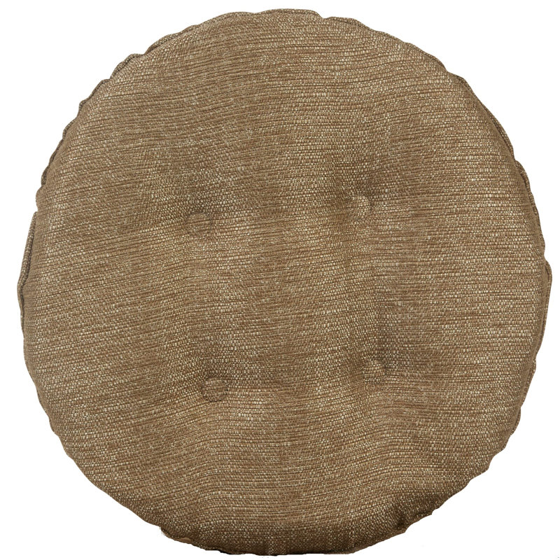 Non-Slip Solid Barstool Seat Cushion, 14-Inches Round, Gold