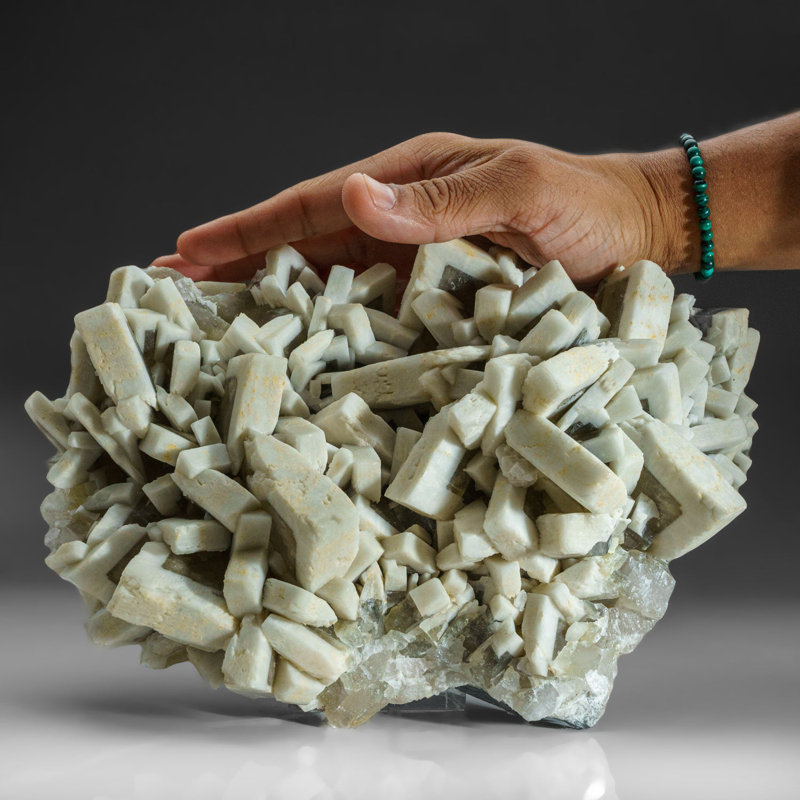 Barite sur le château de Pseudomorph calcite d'Aurangabad, Maharashtra, Inde