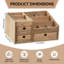Solid Wood Desk Organiser