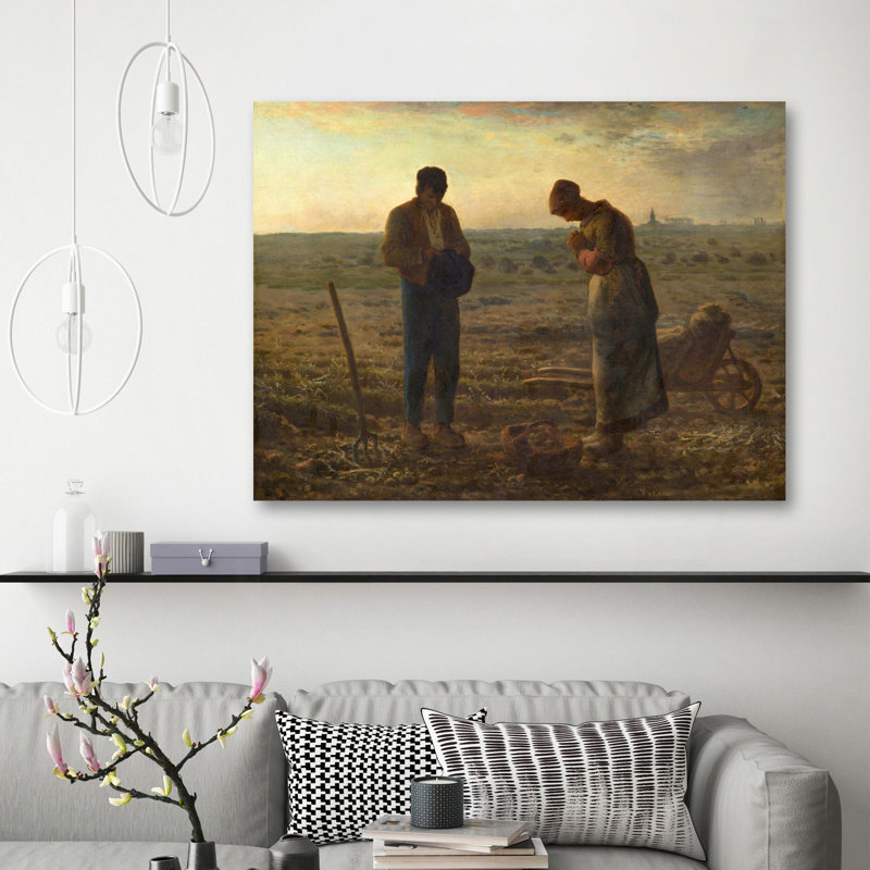 The Angelus - No Frame Painting, 50cm H  x 70cm W  x 4cm D