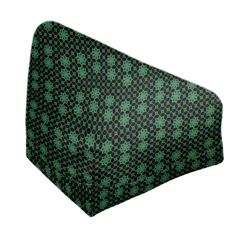 Fauteuil à billes standard & Leffel, H 120 po x l 31 po x P 60 po, Rembourrage poly, Vert / Noir