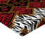 Drap-housse africain Ambesonne, ensemble de 2, peau de bête, brun et rouge-106747877