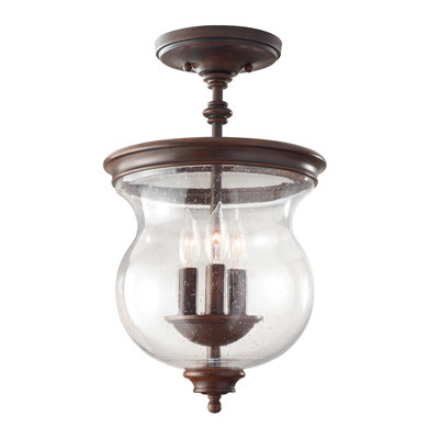 Ullin Glass Semi Flush Mount