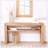 Rustic Solid Wood Console Table with Storage Shelf