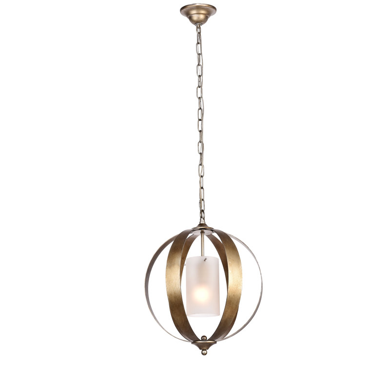 Aldana 1 - Light Unique/Statement Pendant, Vintage Silver