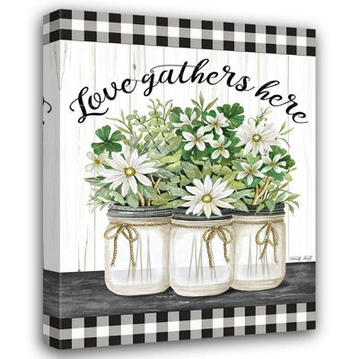 Gracie Oaks Jacobs, Cindy Gallery Wrapped Canvas Art Titled: Love Gathers Here (65_CIN1669)