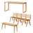 Long table work table Solid wood large board table-99018379