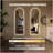 65" X 21" Arch Design LED Full Length Mirror ,Dimmable,  High Definition & Explosion-Proof, Full-Length Standing Or Wall-Mounted - Brightly Lit For Makeup, Studio, And More