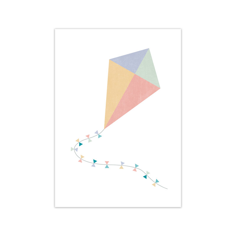 Nursery Collection Kite - Print, 59cm H x 42cm W x 1cm D, No Frame