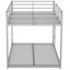 Lit double superposé au-dessus, métal, argent - Fabrication Ceci est une certification fictive à des fins de démonstration. Utilisez des certifications réelles, le cas échéant. Lit avec structure en métal-1036068182-1036068181