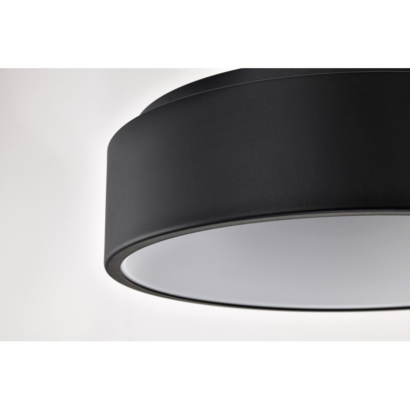 Lucien 1 - Light LED Flush Mount, 6.06" H x 6.06" W x 17.75" D, Black
