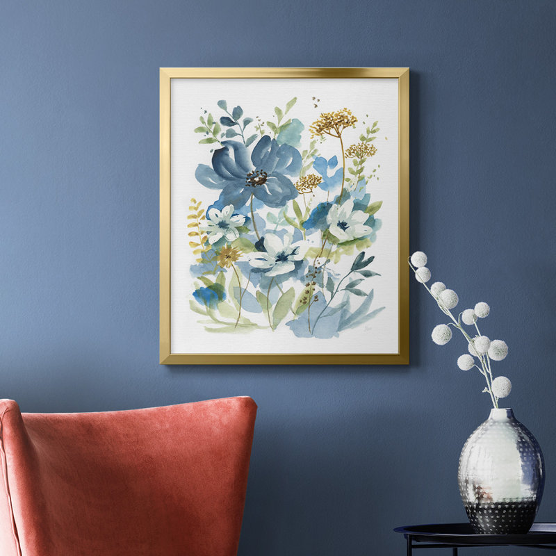 Wild Medley I, toile encadrée de qualité supérieure - prête à être accrochée, Or, H 24 po x l 20 po