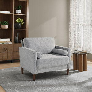 Garren 39.8" Square Arm Tufted Club Chair