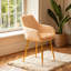 Chaise d'appoint rembourrée en velours Kamai-1999103352