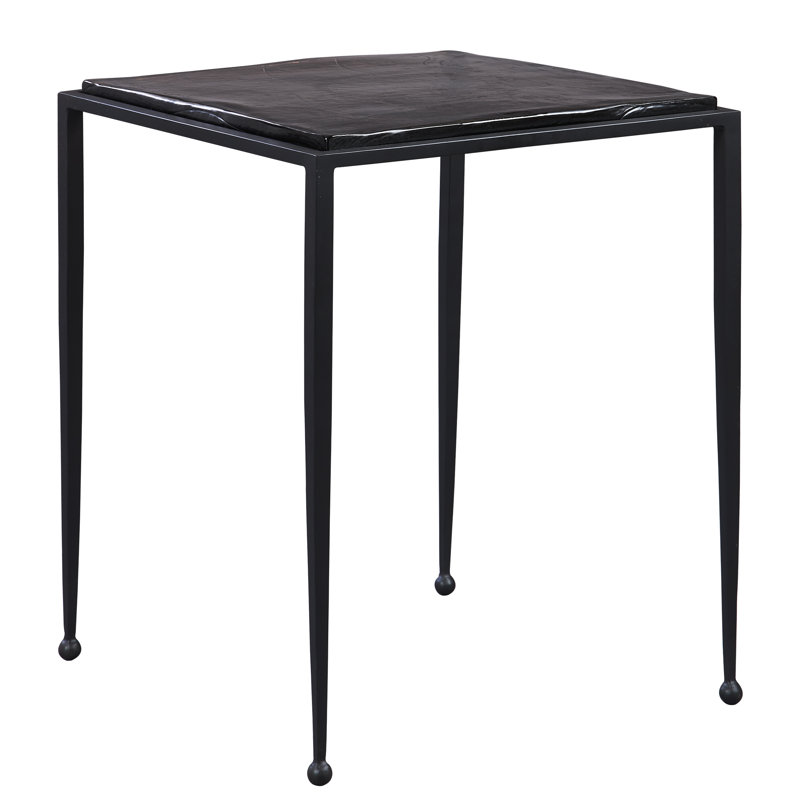 Wavelet Glass End Table