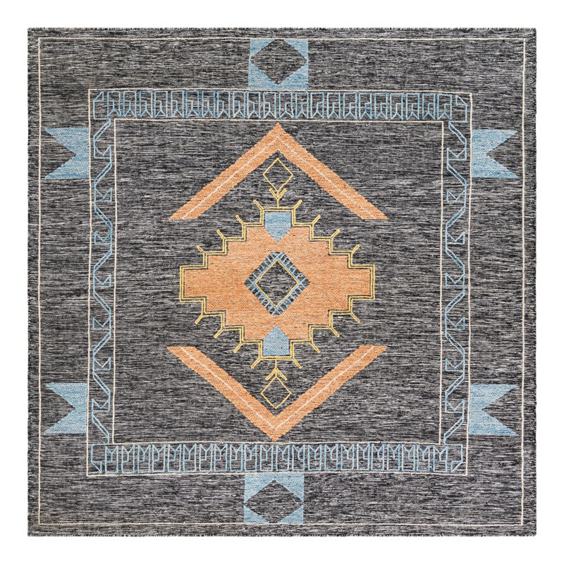 Haymana Rose Roop Haymana Rug, Square 7'10"