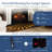 Country Living Infrared Electric Log Set Heater - Faux Logs Insert with Flickering Flames