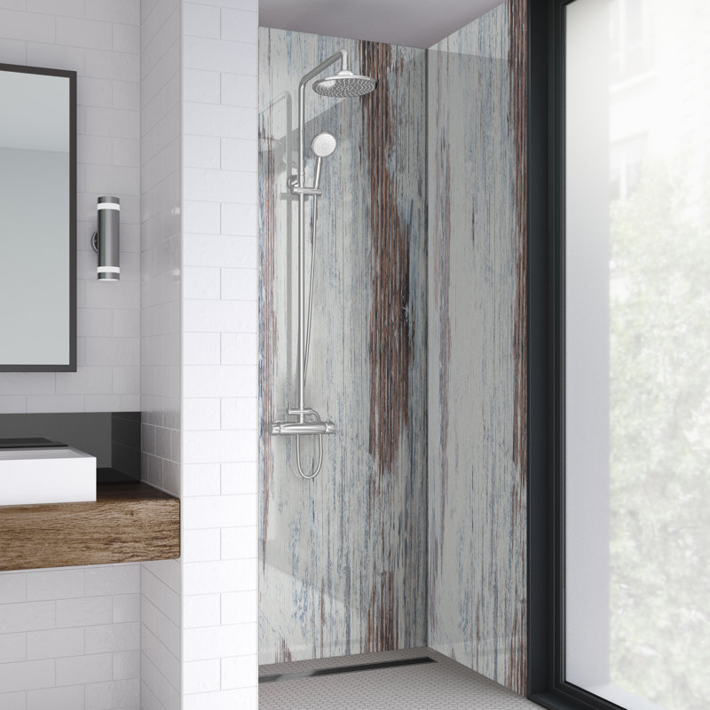 590mm W x 242mm H Decorative Wall Panel with Glass