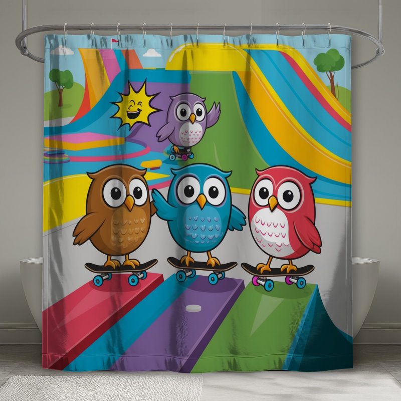 Rideaux de douche colorés, L 70 po x H 72 po