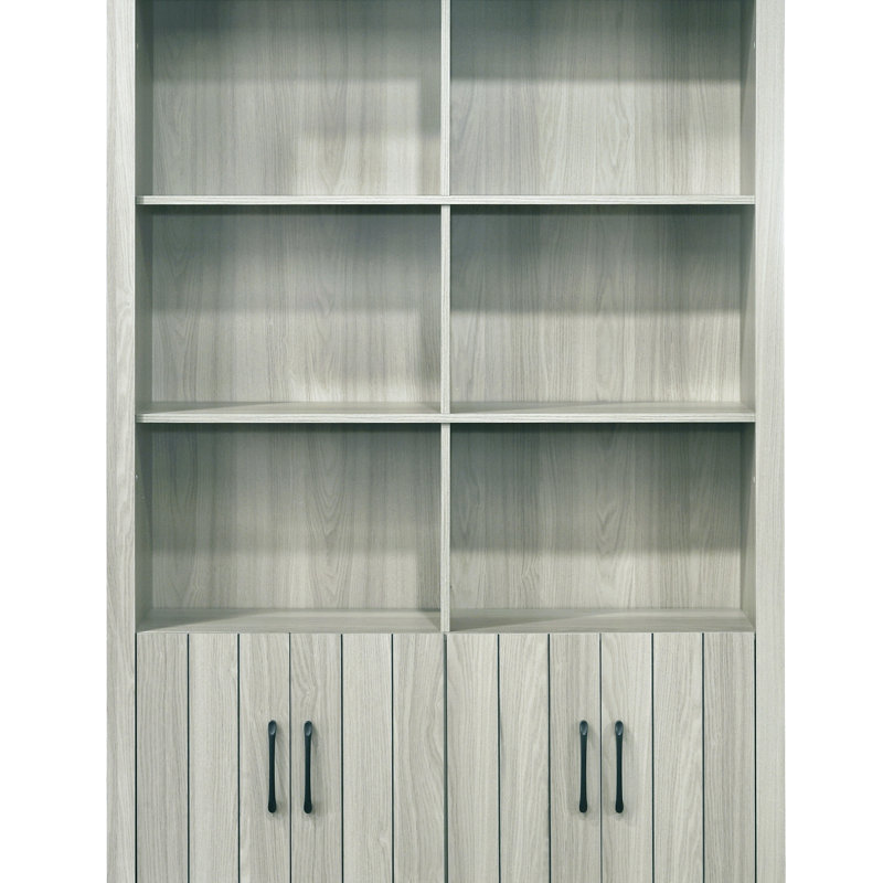 Bibliothèque en chêne gris Nyla