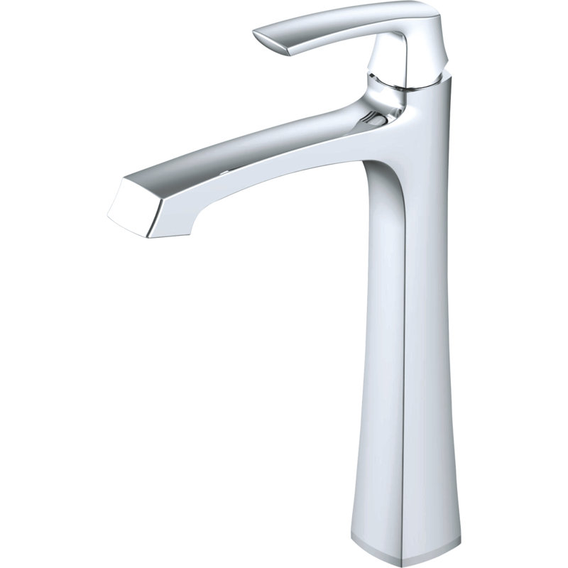 Cardania Single-handle Bathroom Faucet with Drain Assembly, Polished Chrome