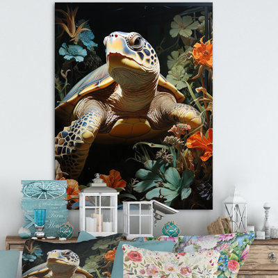 «Turtle Tranquility In The Ocean I», reproduction d'art sur toile