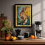 Curious Rabbit Boho - Framed Print-843798934-843798933