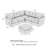 Modular 4-Seater Sectional With Storage Ottoman, Living Room Furniture-427493114-427493108