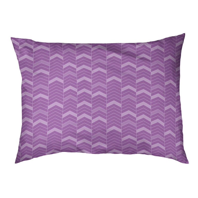 Coussin de concepteur lineed Chelan, Petit (L 28 po x l 18 po), Violet