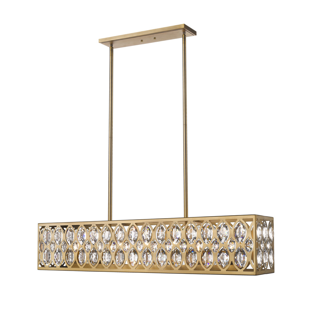 Delphina 7 - Light Dimmable Square / Rectangle Chandelier Willa Arlo™ Interiors 