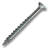 #8 x 2 in. Zinc Square Drive Flat-Head Coarse Thread with Nibs Self-Tapping