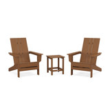 POLYWOOD by AllModern Outdoor Adirondack Chair With Table