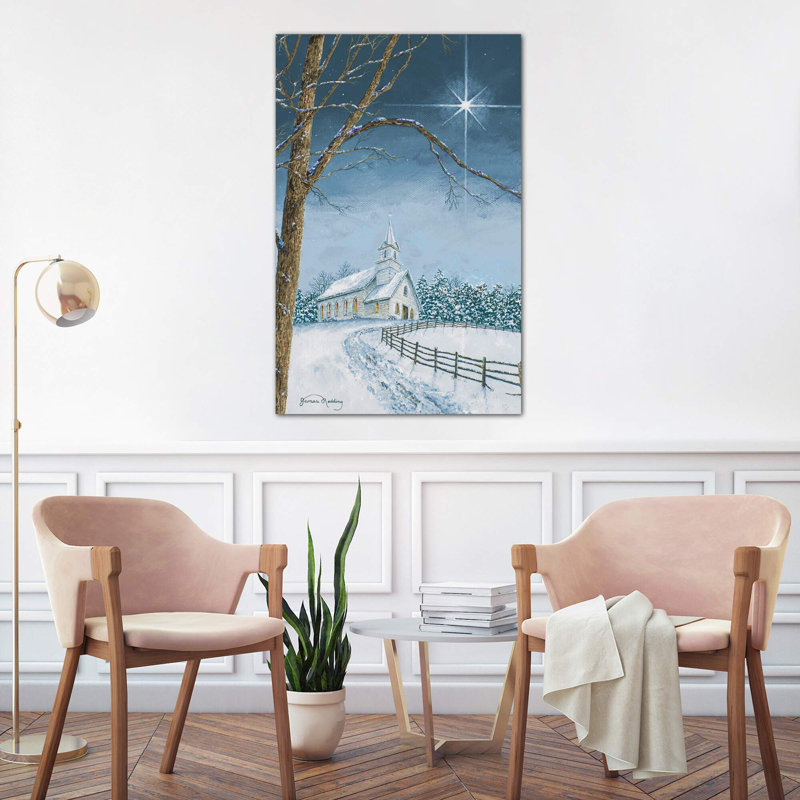 Shining Holiday Star by James Redding - Wrapped Canvas Print, 66.04 cm H x 45.72 cm W x 1.91 cm D
