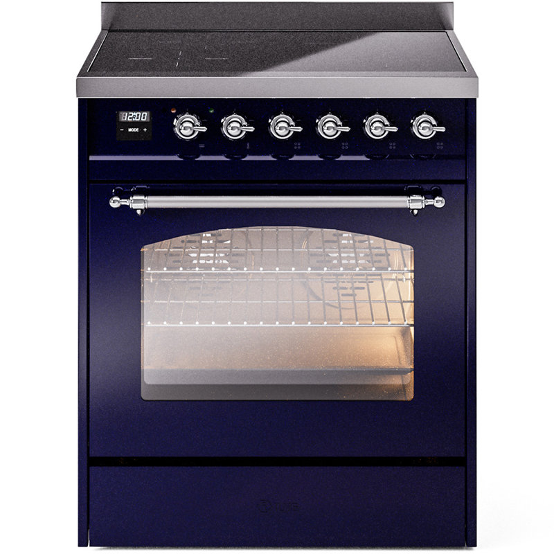 ILVE Nostalgie II 30 in Induction Range, Midnight Blue/Chrome
