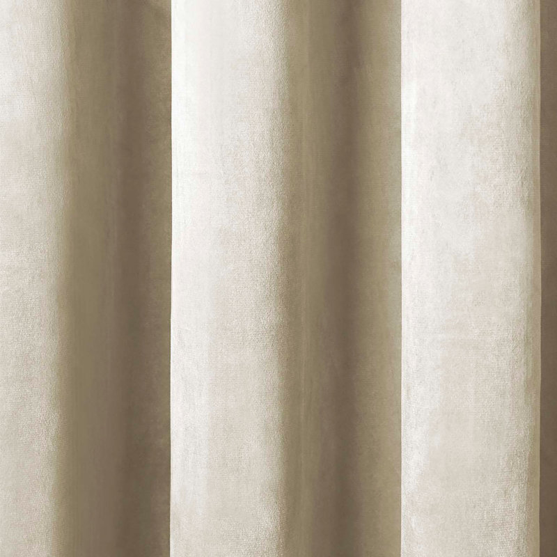 Montrose 100% Polyester Pair of Eyelet Curtains, Ivory, Width 168 x Drop 229 cm