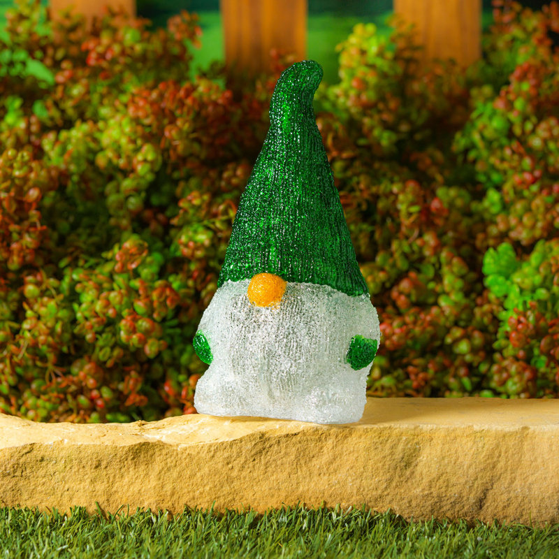 Statue de jardin GNOME scintillant, Vert