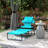 Tanning Chaise Lounge Chair, 4-Position Beach Chair with Face & Arm Holes, Pillow headrest, Adjustable Sunbathing Chair-592366548