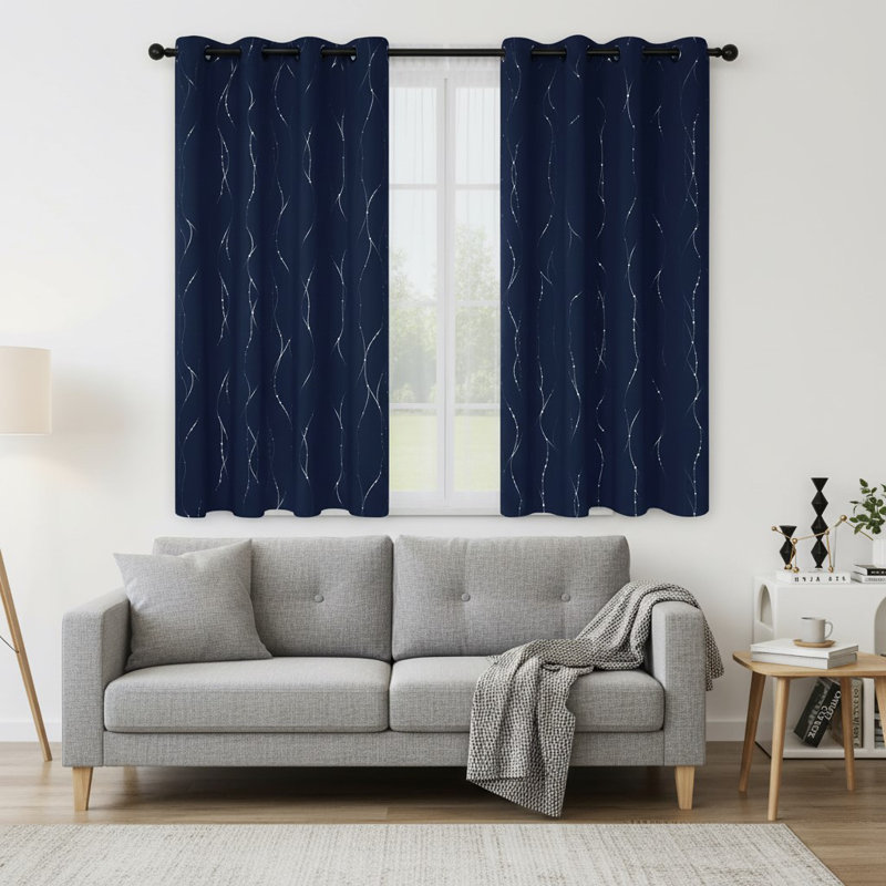 Blackout Curtain Panel Pair, Navy