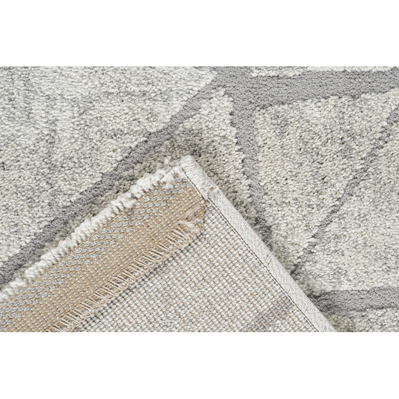 Geometric Shapes 160cm X 230cm Area Rug, Cream, Rectangle 200 x 290 cm