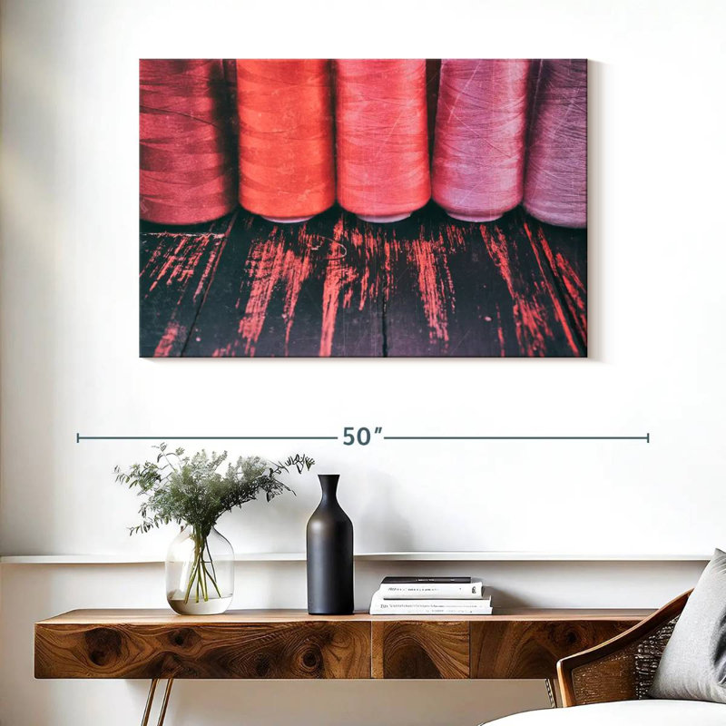 Red Threads For Sewing, 26" H x 39" W