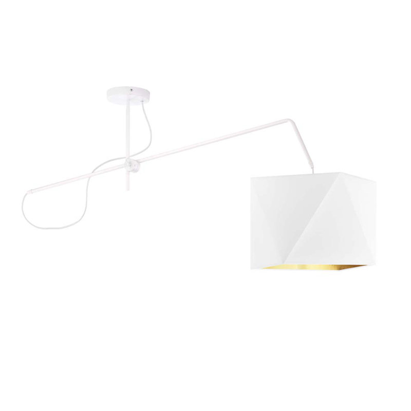 Winne 1 - Light Drum Pendant, White, White