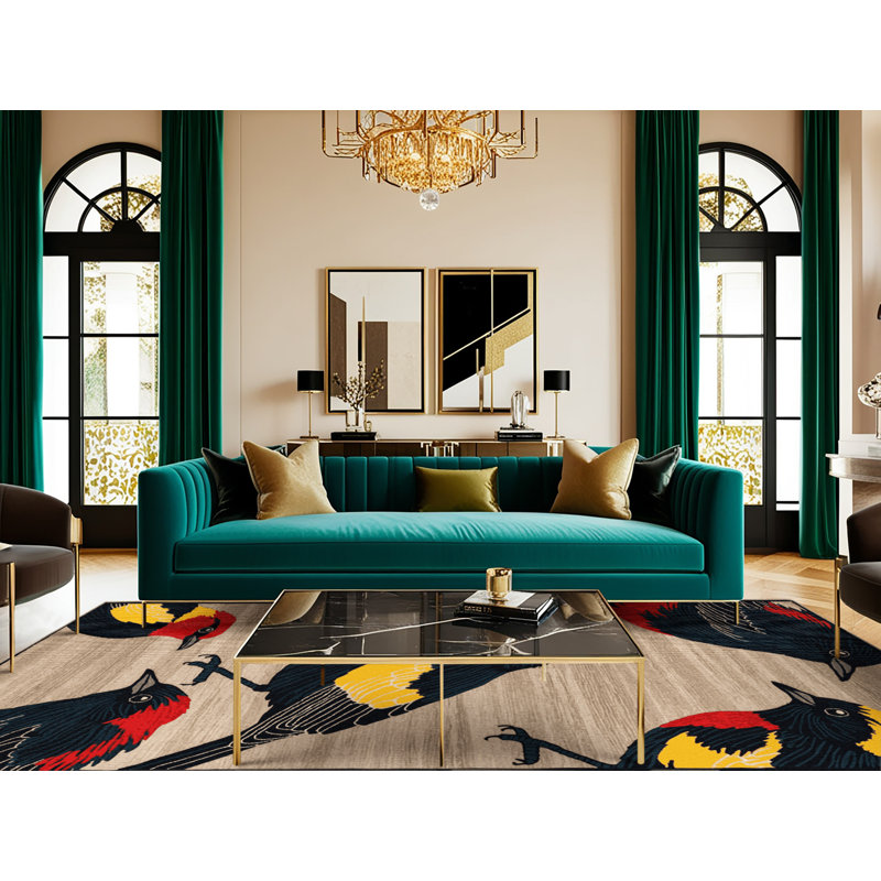 Tapis lavable à ailes noires, Rectangulaire 3 pi x 5 pi