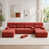 Red+U-shaped+4 Seat