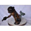 A Little Mermaid Holding A Shell Bronze Statue Fountain Size: 15" X 37" X 20"H