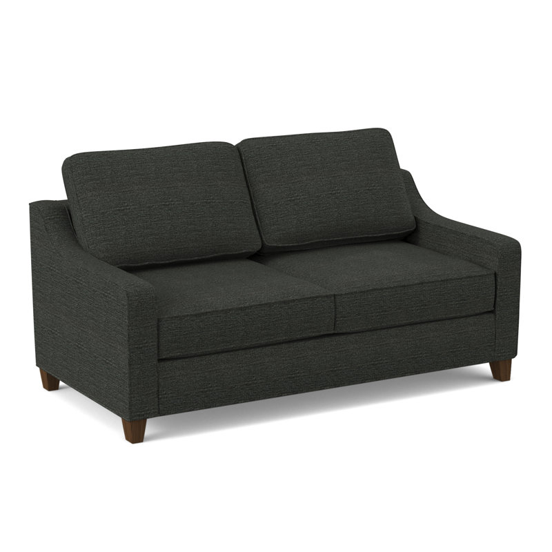 Clark 74" Square Arm Sofa with Reversible Cushions, Montana Walnut, Antic Pepper
