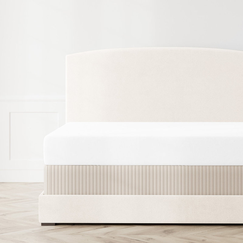 Charmeuse Box Spring Cover, Silver, King