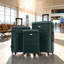 Valise à roulettes doubles 3 pièces avec poignée verrouillable Hardshell