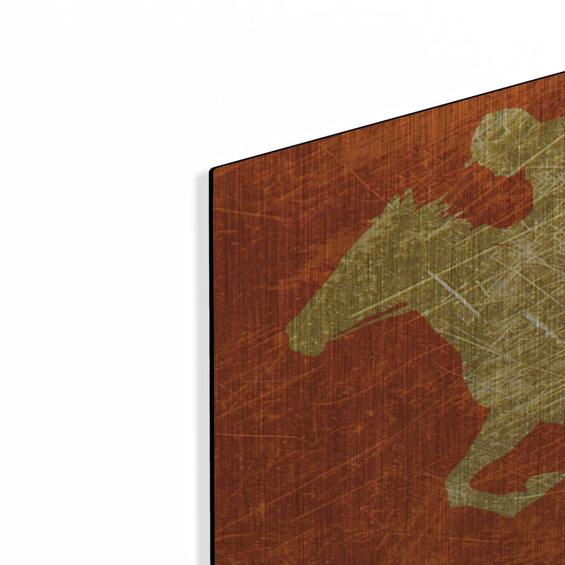 «Gold Jockey On Red» par Irena Orlov, H 16 po x l 24 po