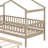 Wooden House Bed with Trundle-126131860-126131857